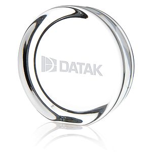 Round Paperweight with Flat Edge