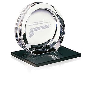MARIO CIONI High Tech Award on Black Glass Base - Large