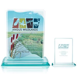 JAFFA® Clipped Jade Crystal Award
