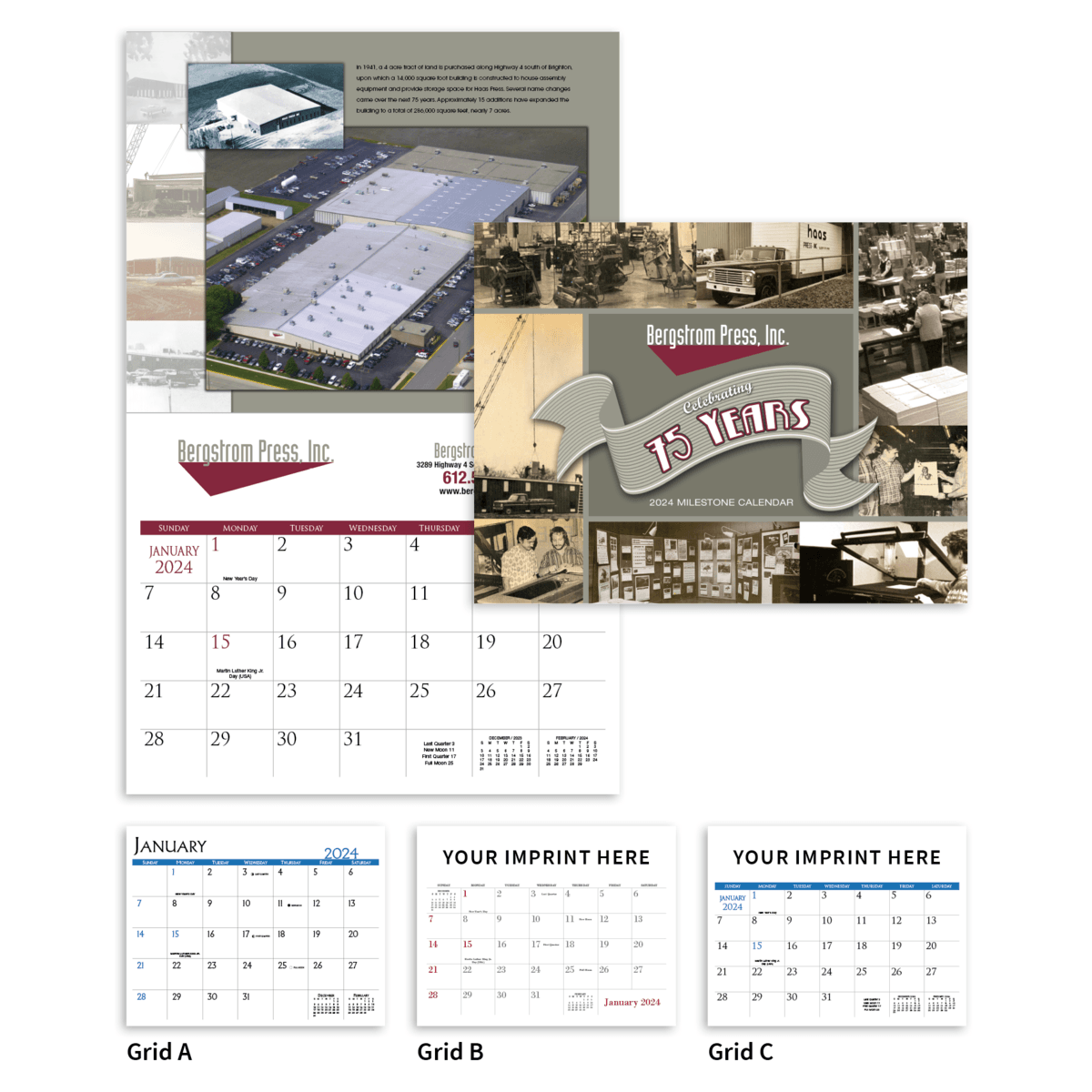 Triumph® Calendars Small Quantity Custom - Stapled Calendar