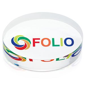 JAFFA® Oval Acrylic Paperweight
