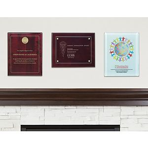 JAFFA® Floating Glass Plaque - 8" x 10"