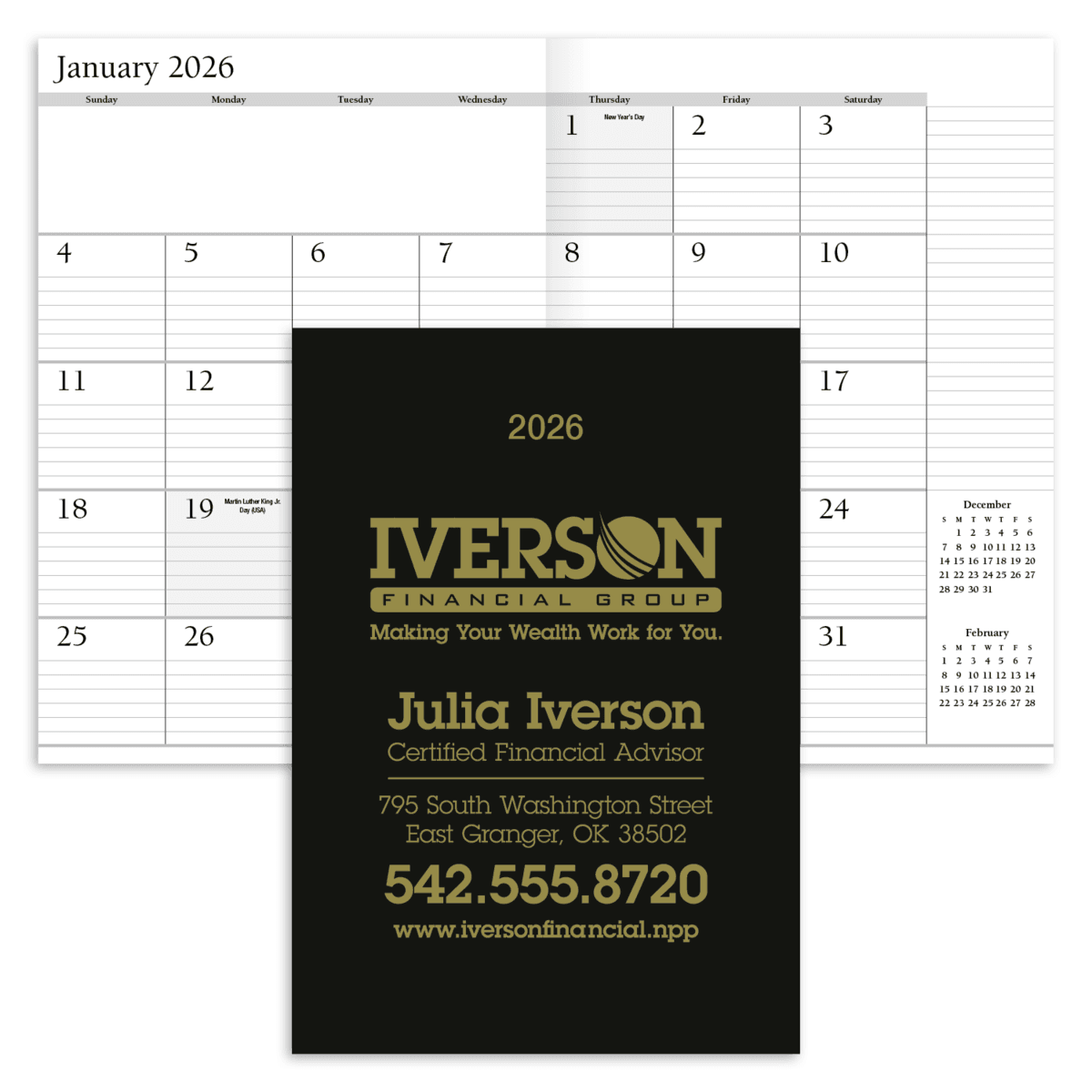 HotLine® Products Leatherette Planner