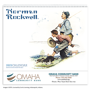 HotLine® Products Norman Rockwell Appointment Calendar - Spiral