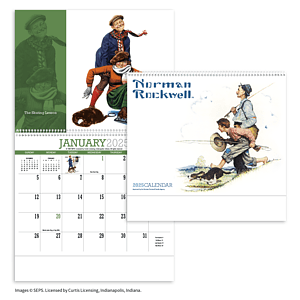 HotLine® Products Norman Rockwell Appointment Calendar - Spiral