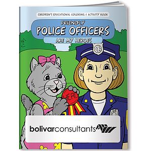 Coloring Book: Police Officers Care