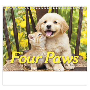 HotLine® Products Four Paws Appointment Calendar - Spiral
