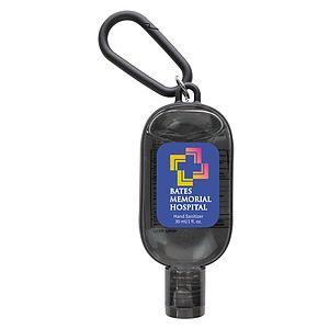 1 oz. Hand Sanitizer with Colorful Case and Carabiner