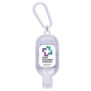1 oz. Hand Sanitizer with Colorful Case and Carabiner