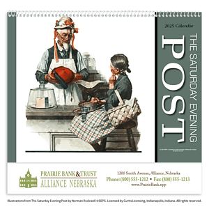 HotLine® Products Saturday Evening Post Appointment Calendar - Spiral