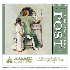 HotLine® Products Saturday Evening Post Appointment Calendar - Spiral