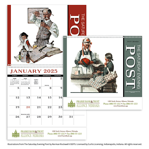 HotLine® Products Saturday Evening Post Appointment Calendar - Spiral