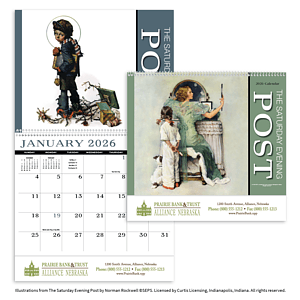 HotLine® Products Saturday Evening Post Appointment Calendar - Spiral