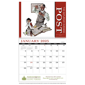 HotLine® Products Saturday Evening Post Appointment Calendar - Spiral