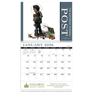 HotLine® Products Saturday Evening Post Appointment Calendar - Spiral