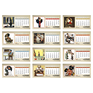 Triumph® Calendars The Saturday Evening Post Illustrations by Norman Rockwell Desk Calendar