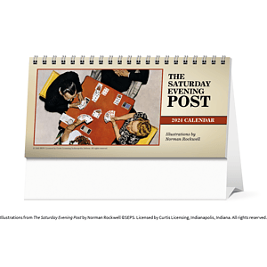 Triumph® Calendars The Saturday Evening Post Illustrations by Norman Rockwell Desk Calendar