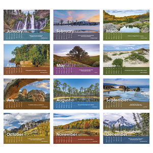 Triumph® Calendars Scenic Moments Large Desk Calendar