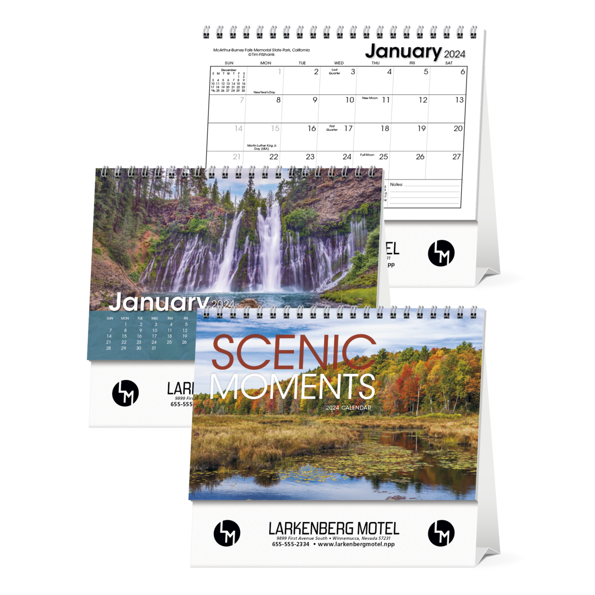 Triumph® Calendars Scenic Moments Large Desk Calendar