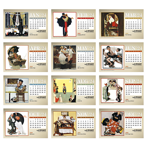 Triumph® Calendars The Saturday Evening Post Large Desk Calendar