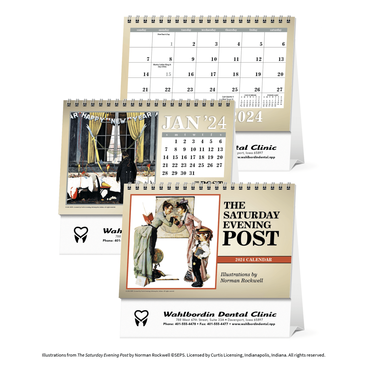 Triumph® Calendars The Saturday Evening Post Large Desk Calendar