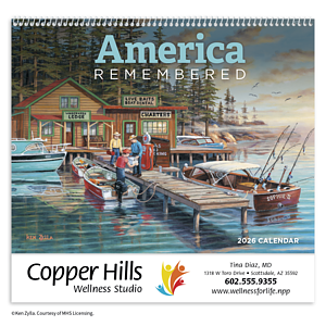 HotLine® Products America Remembered Appointment Calendar - Spiral