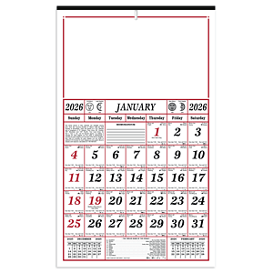 Skinner & Kennedy® 7-Sheet Almanac