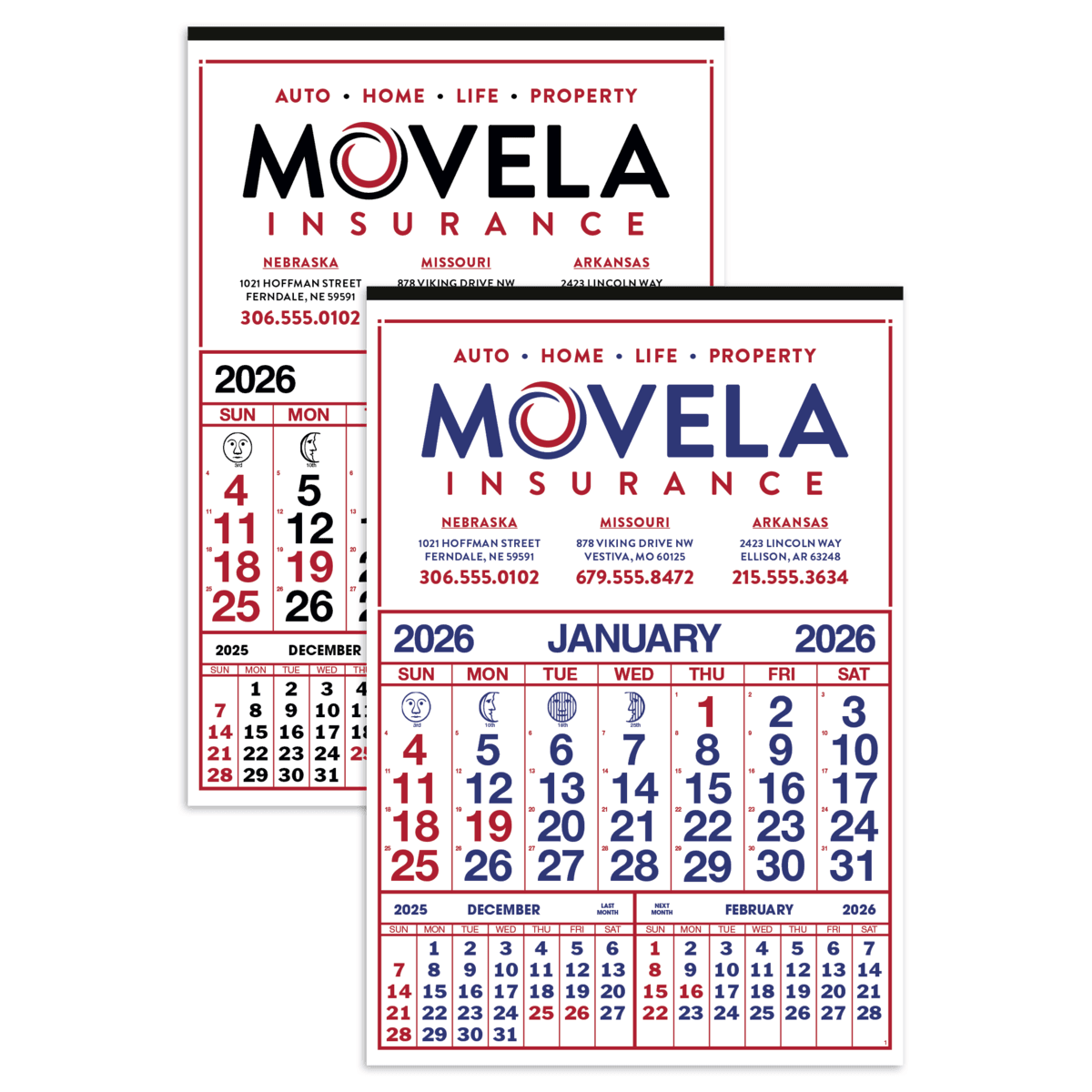 Skinner & Kennedy® Commercial 12-Sheet Calendar
