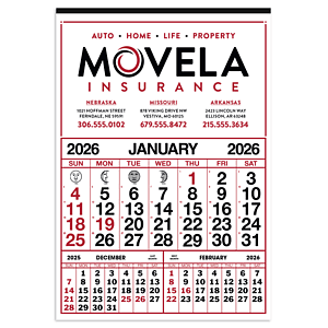 Skinner & Kennedy® Commercial 12-Sheet Calendar