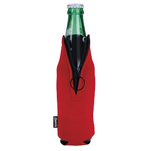 Koozie® Neoprene Zip-Up Bottle Cooler