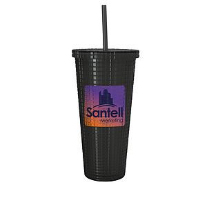 Good Value™ Square-Pattern Double-Wall Tumbler - 23 oz.