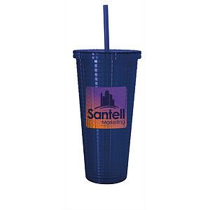 Good Value™ Square-Pattern Double-Wall Tumbler - 23 oz.