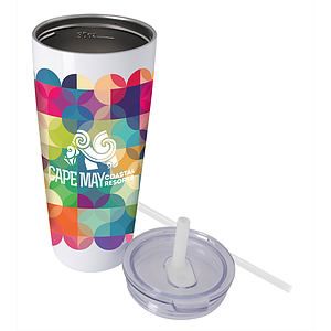 Koozie® Built-in Straw Vacuum Tumbler - 30 oz.