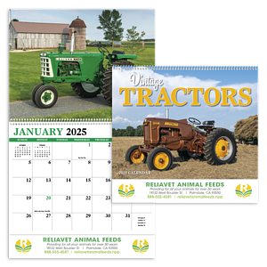 HotLine® Products Vintage Tractors Appointment Calendar - Spiral