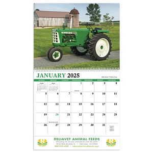 HotLine® Products Vintage Tractors Appointment Calendar - Spiral