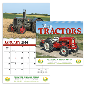 HotLine® Products Vintage Tractors Appointment Calendar - Spiral