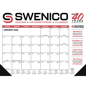 Skinner & Kennedy® Desk Pad Calendar