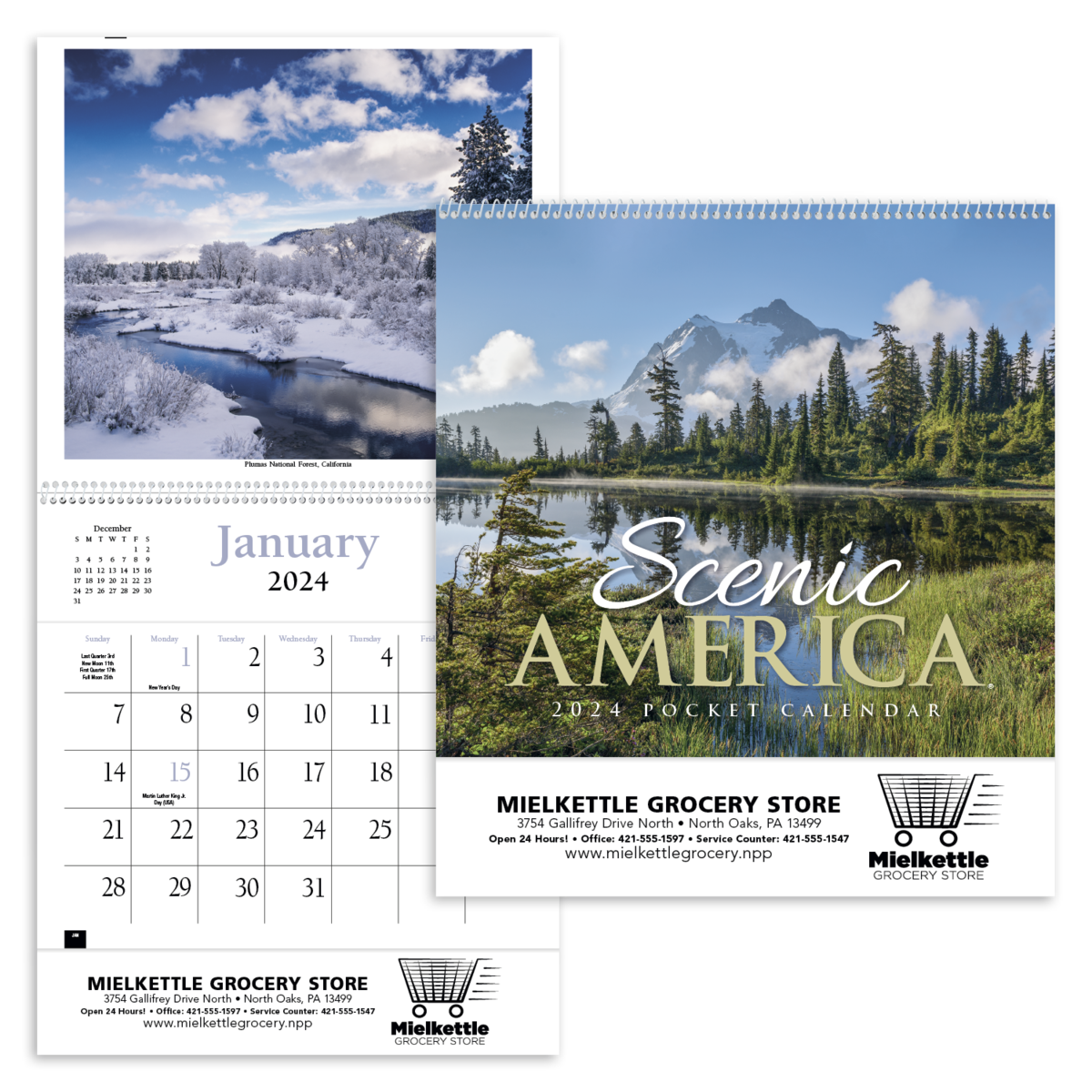 HotLine® Products Scenic America® Pocket Calendar