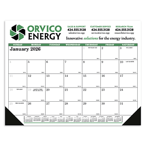Skinner & Kennedy® Desk Pad Calendar