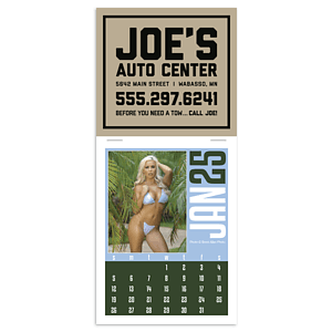 Swimsuit Stick Up Calendar