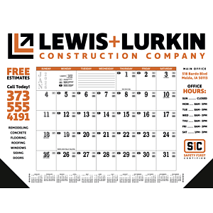 Skinner & Kennedy® Contractor's Desk Pad Calendar