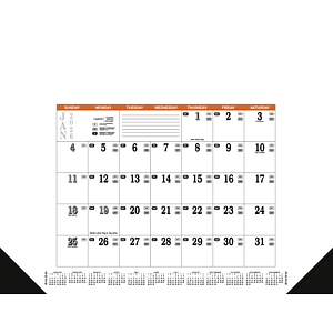 Skinner & Kennedy® Contractor's Desk Pad Calendar
