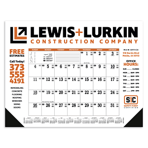 Skinner & Kennedy® Contractor's Desk Pad Calendar