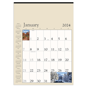 Triumph® Calendars Decorator Memo (Tan) Calendar