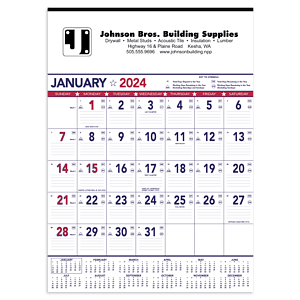Triumph® Calendars Patriotic Contractor Memo Calendar