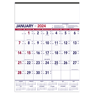 Triumph® Calendars Patriotic Contractor Memo Calendar