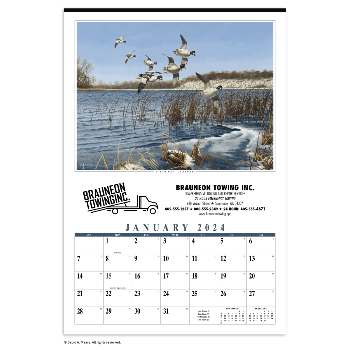 HotLine® Products Maass Wildfowl® Executive Calendar