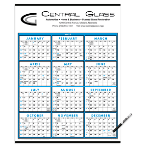 Triumph® Calendars Span-A-Year (Laminated with Marker) Calendar