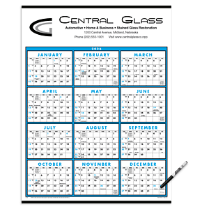 Triumph® Calendars Span-A-Year (Laminated with Marker) Calendar