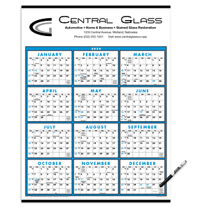 Triumph® Calendars Span-A-Year (Laminated with Marker) Calendar